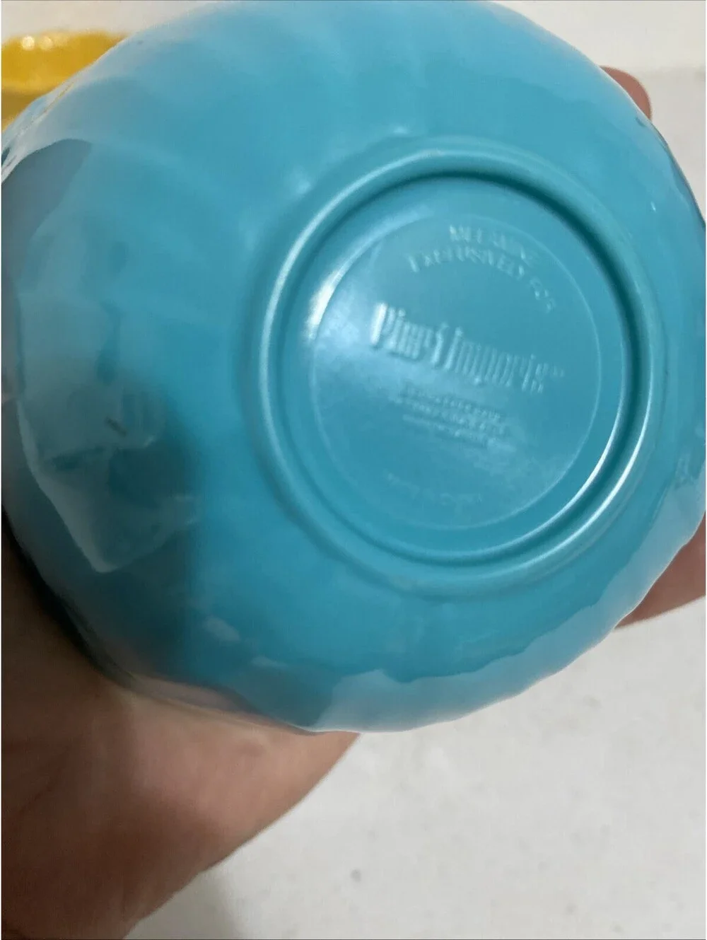 4) Pier 1 2Yellow 2blue 12 Oz Melamine Bowls Flower Petals Dessert Dipping Prep
